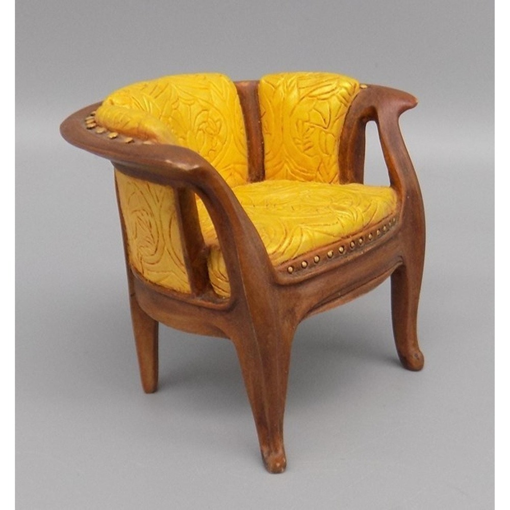 Take a Seat Dollhouse Chair by Raine Art Nouveau #24001 Miniatures 1:12 Vtg
